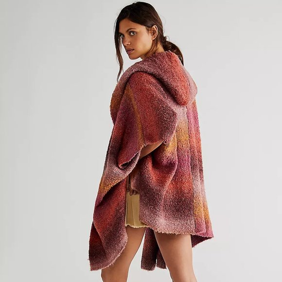Free People Haze Hooded Poncho - Picture 1 of 6